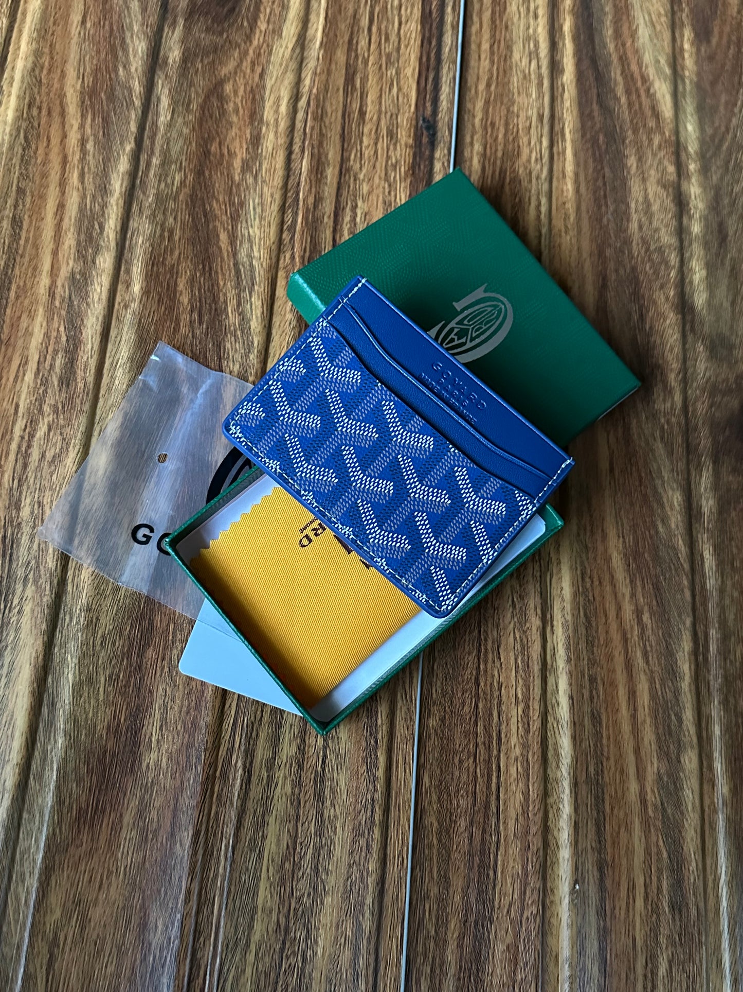 Goyard cardholder blue