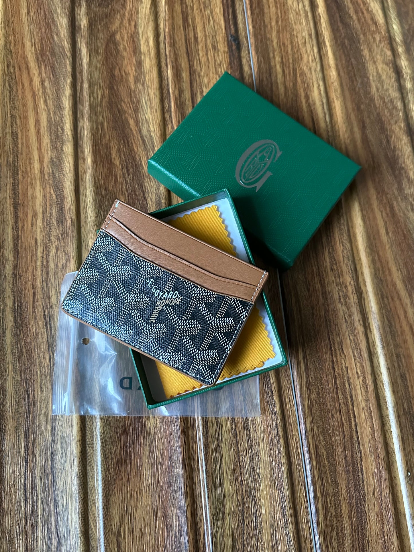 Goyard cardholder brown