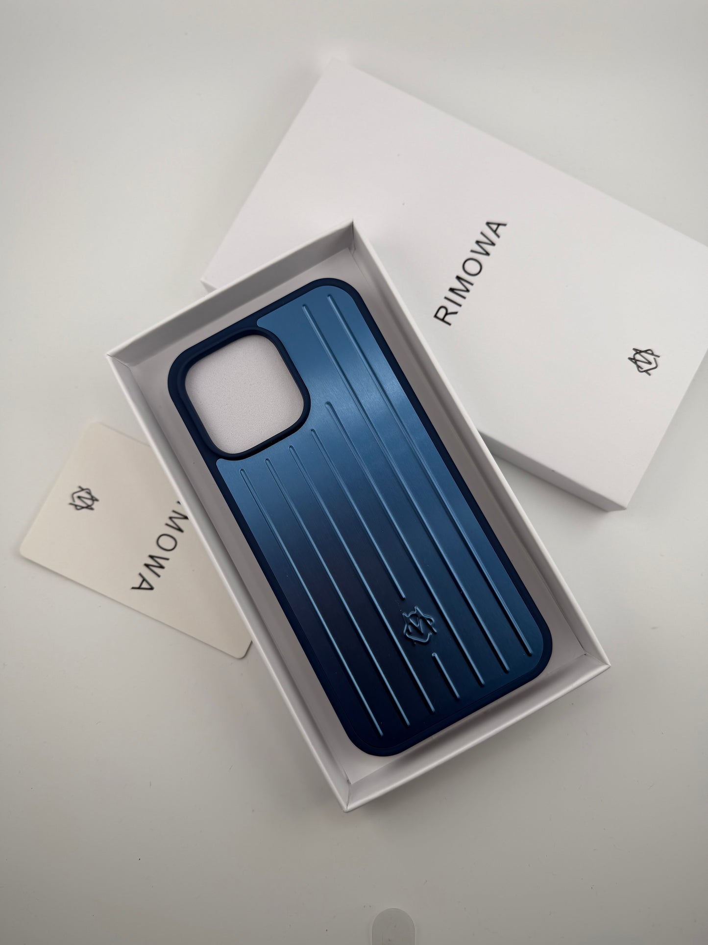 Rimowa iphone 12promax blue color