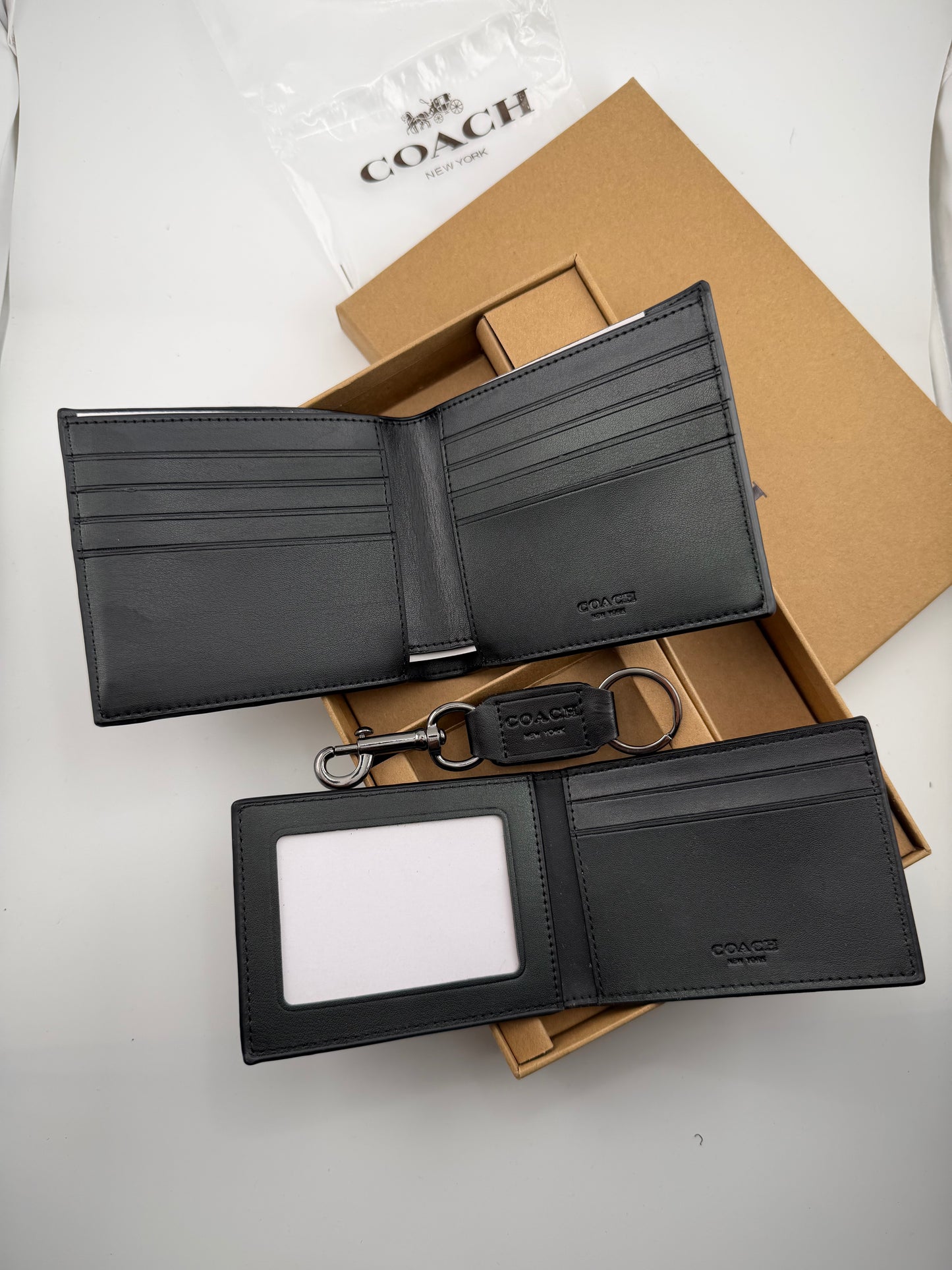 Coach wallet set cardholder & keychain