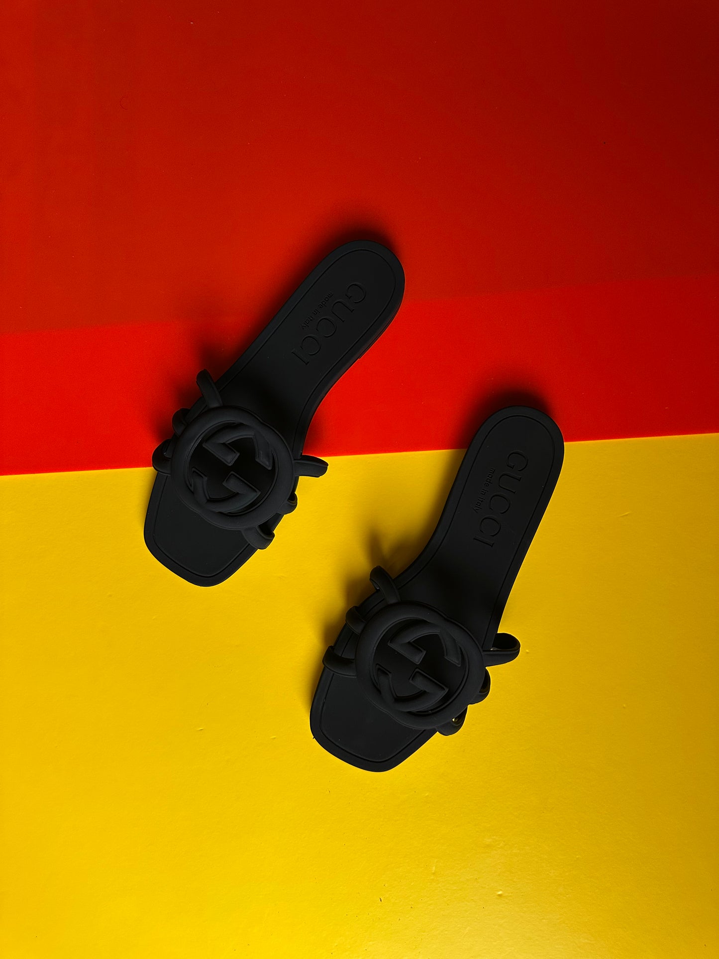 GG black slipper/slide famous brand