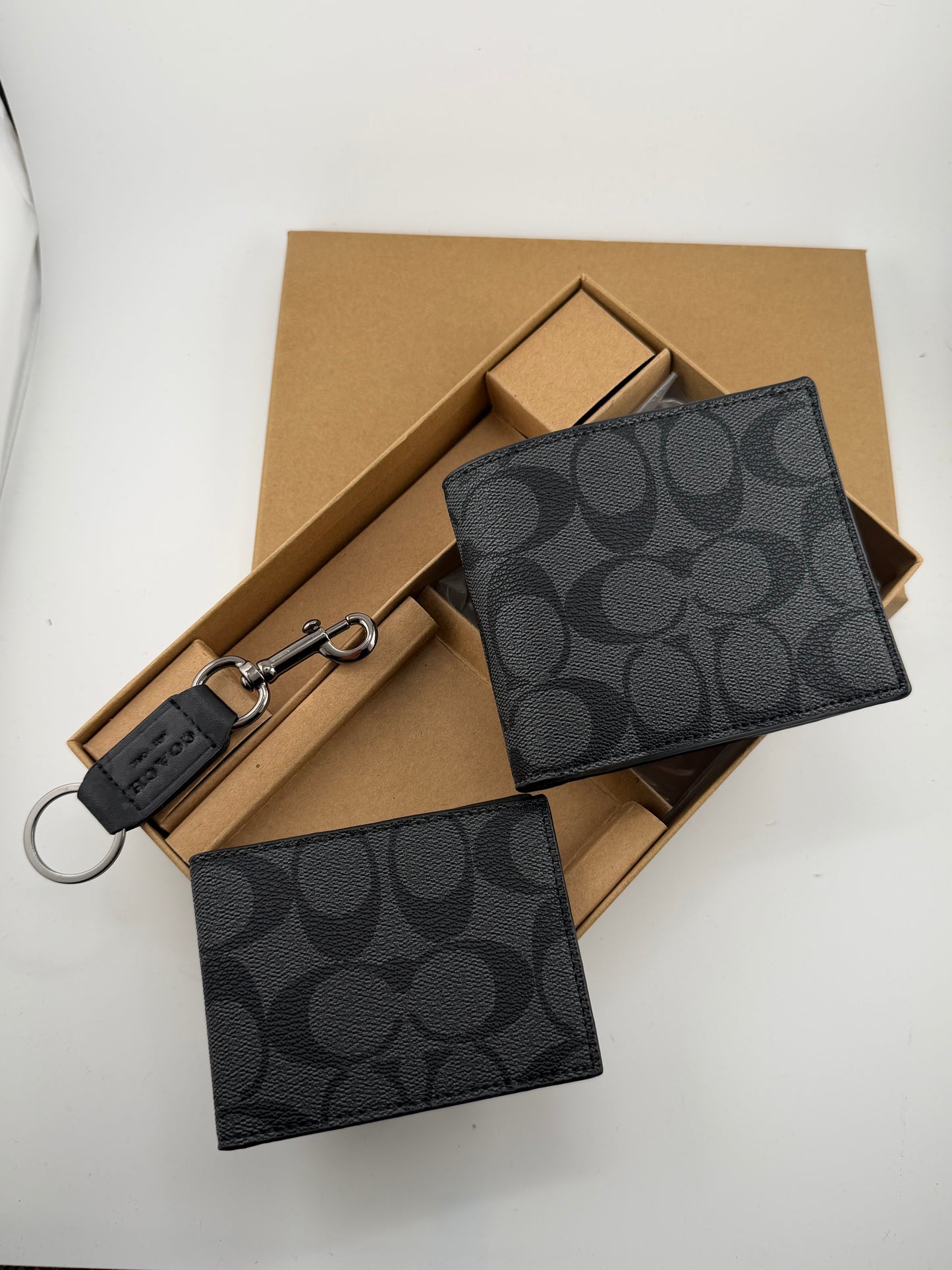Coach wallet set cardholder & keychain