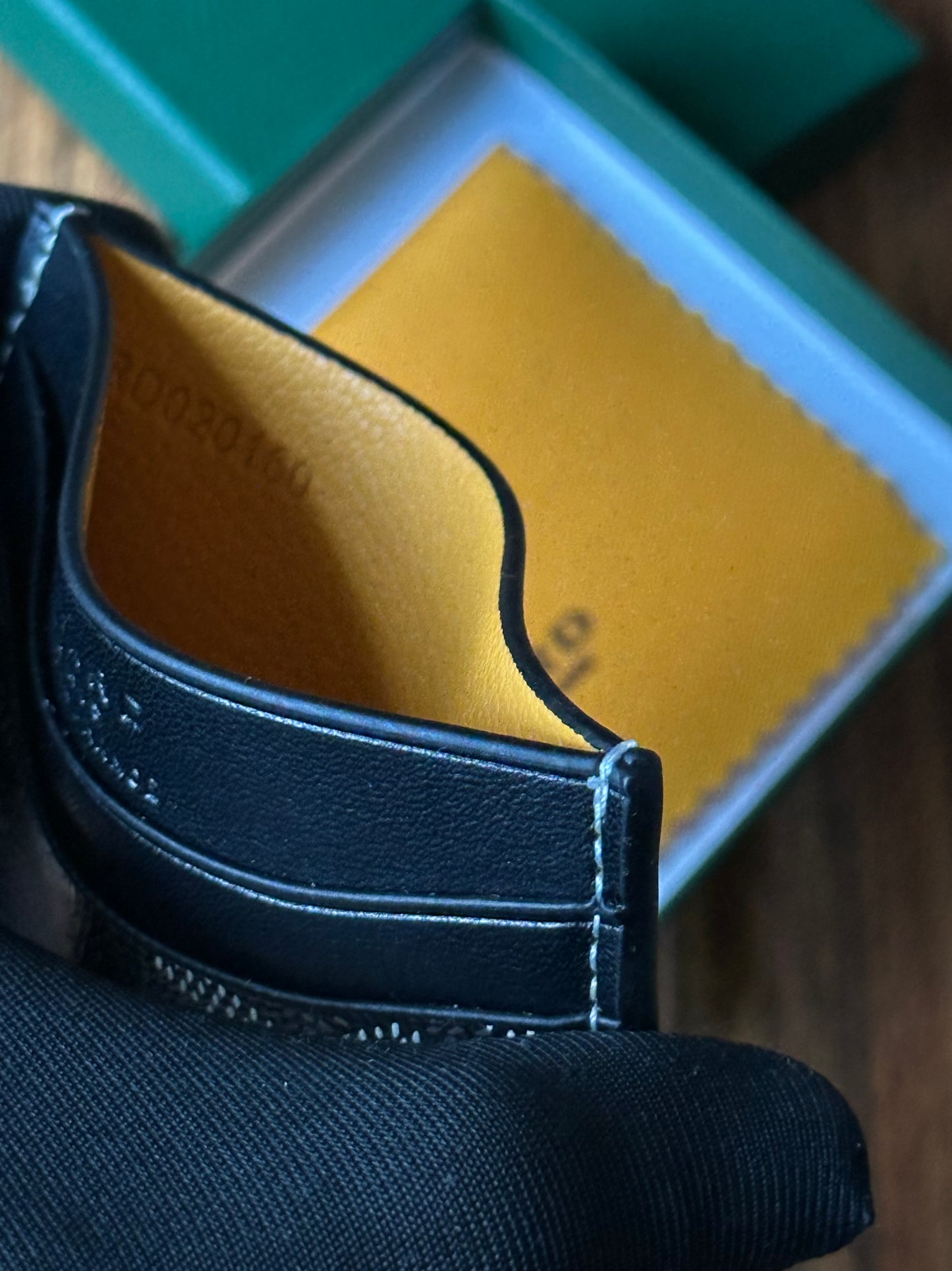Goyard cardholder black