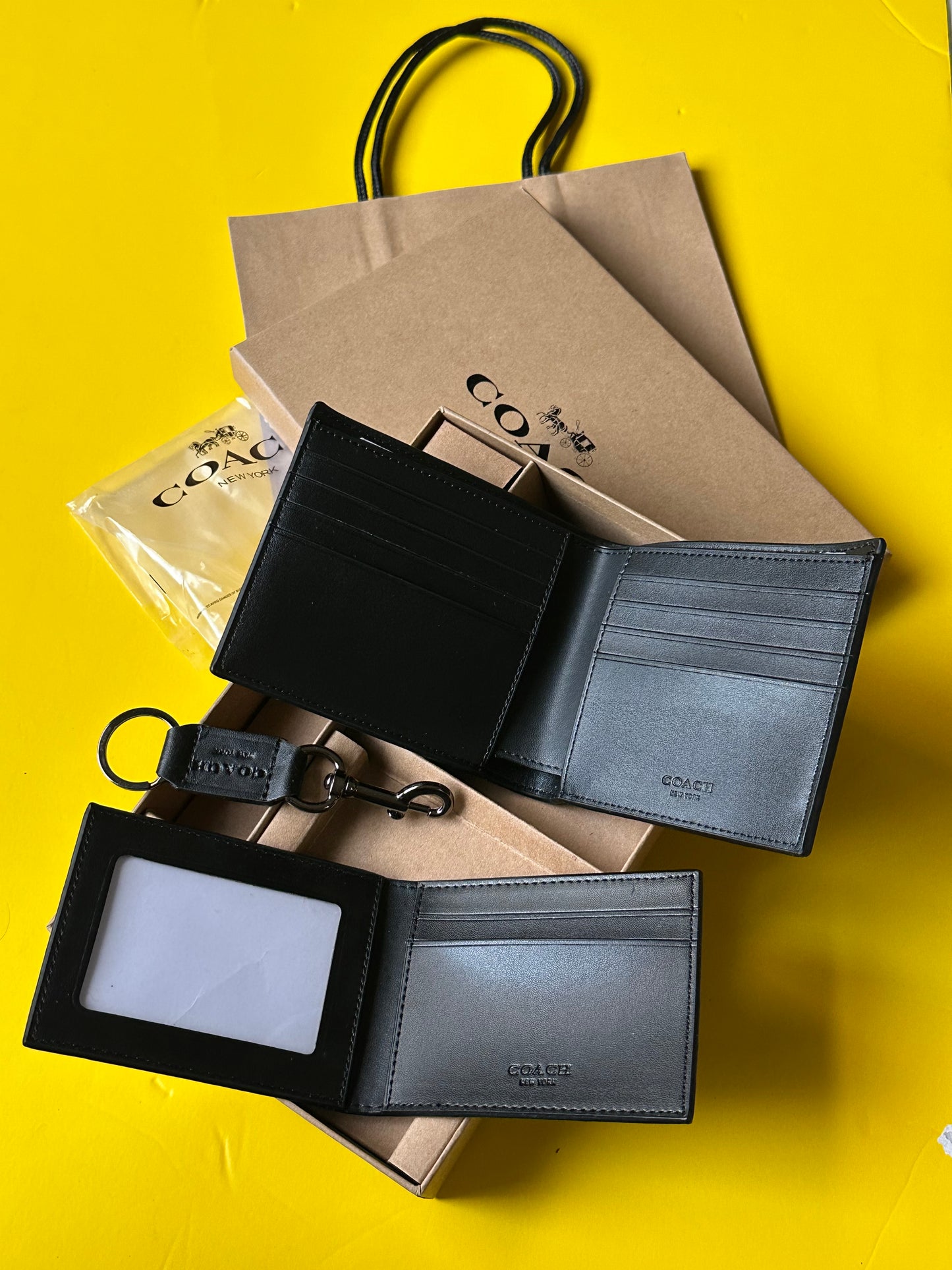 Coach wallet cardholder & keychain