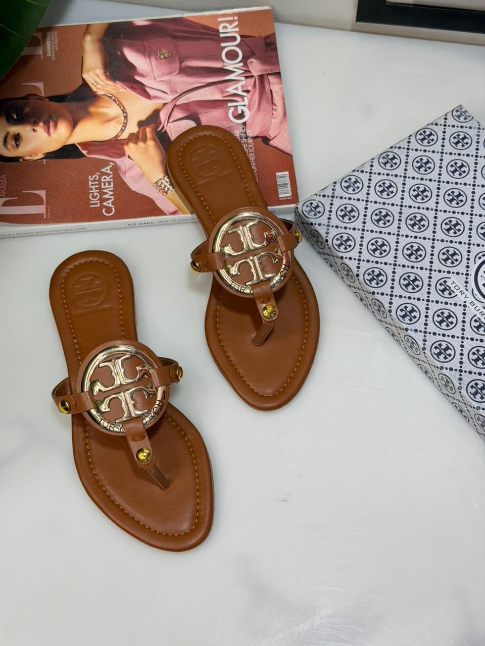 TB slipper famous brand ( black , brown & white color )