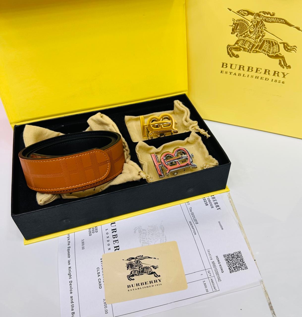 B brand belt