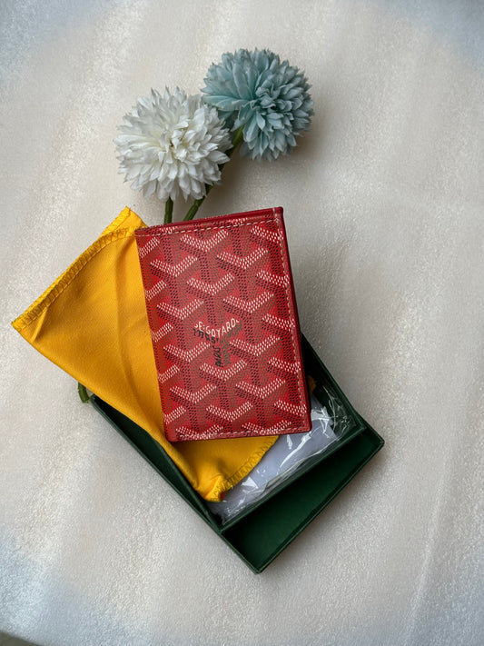 Goyard wallet red