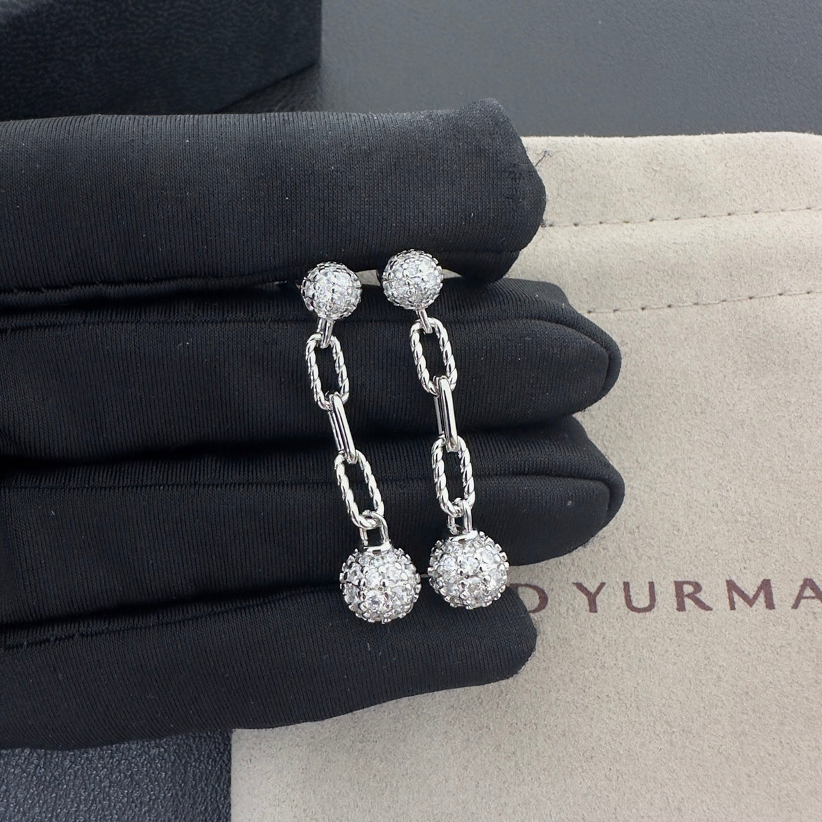 D a v i d Y u r m a n's Earrings ( silver & golden)