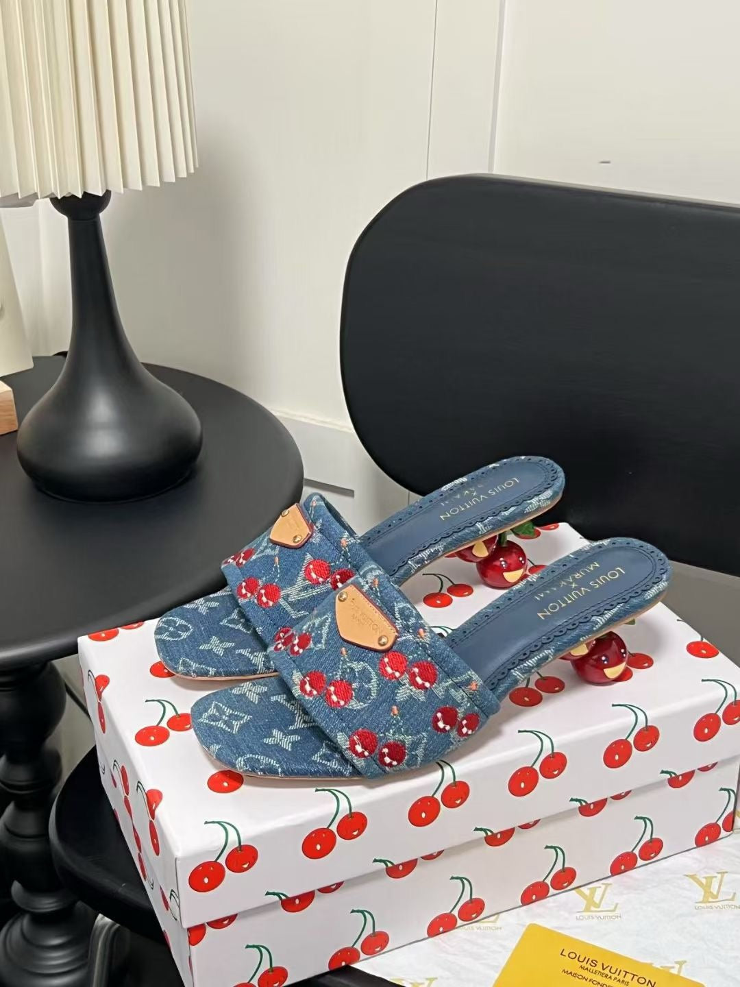 LV cherry heels ( pre order )