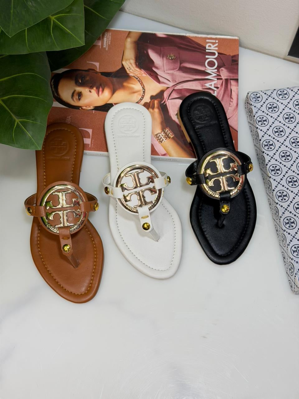 TB slipper famous brand ( black , brown & white color )