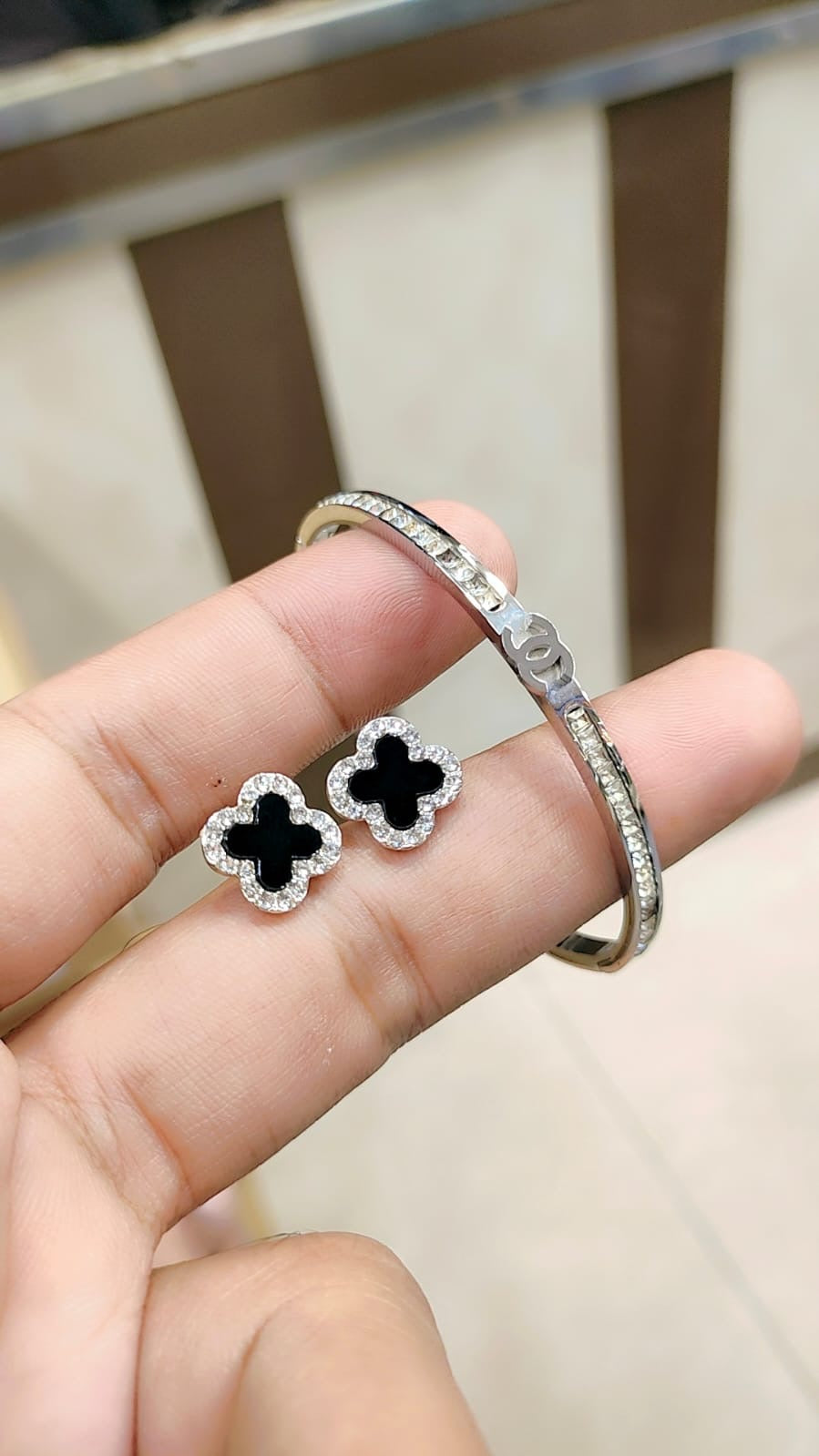 Famous brand bangle & studs ( 15 different brands )