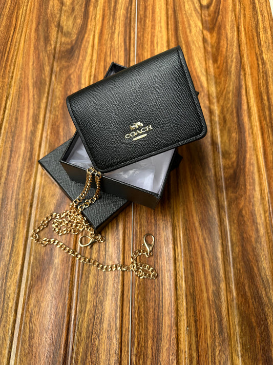 Coach wallet with chain ( remove able chain )