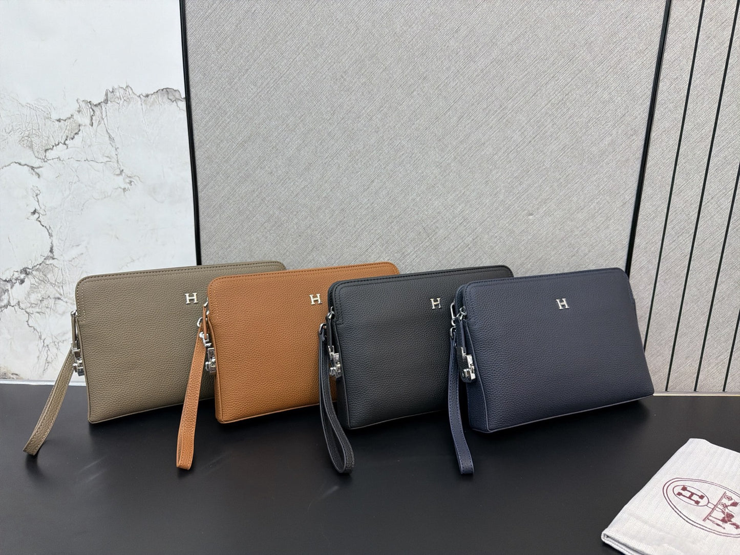 H brand lock pouch unisex  ( 4 colors )