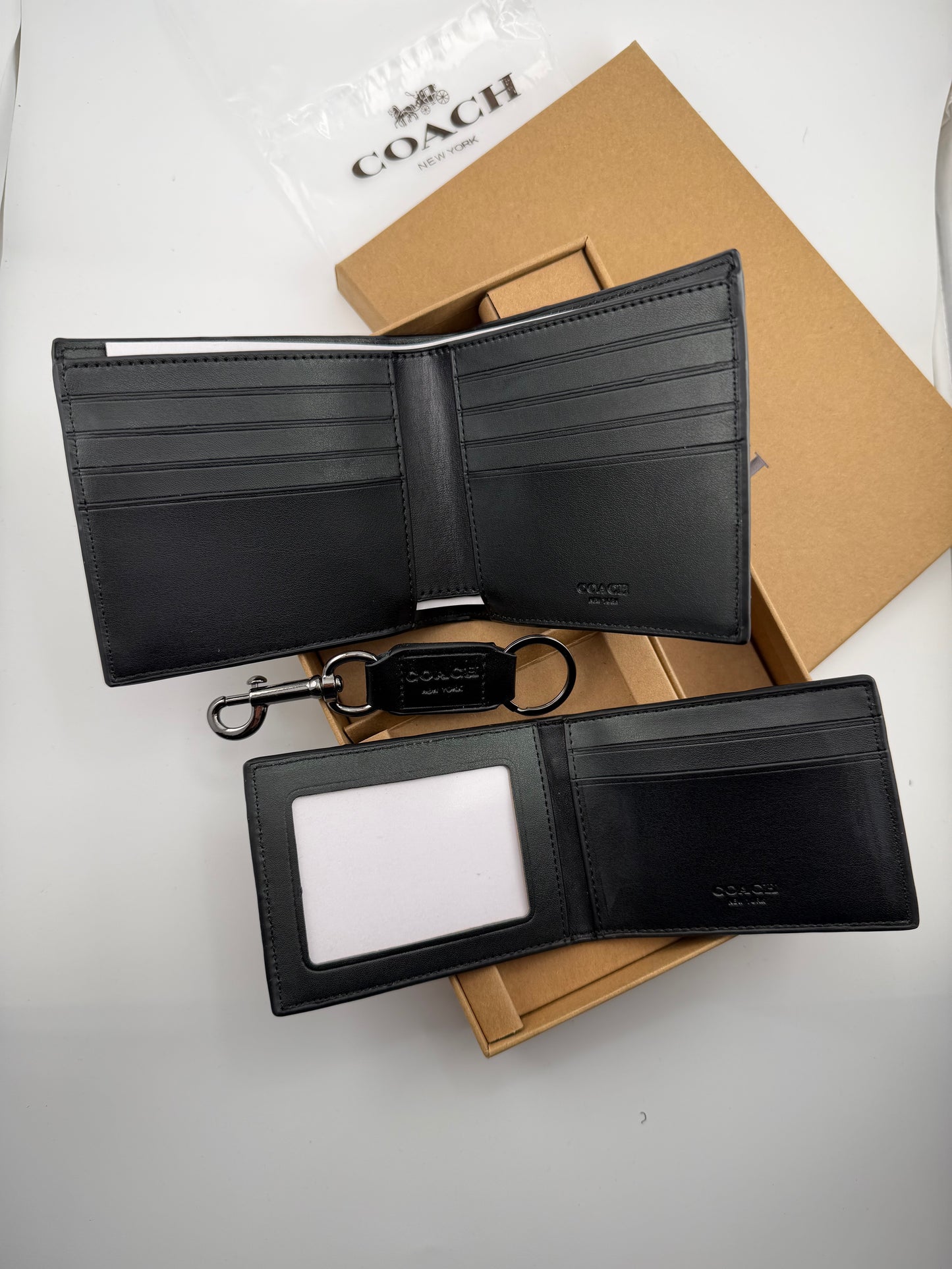 Coach wallet set cardholder & keychain