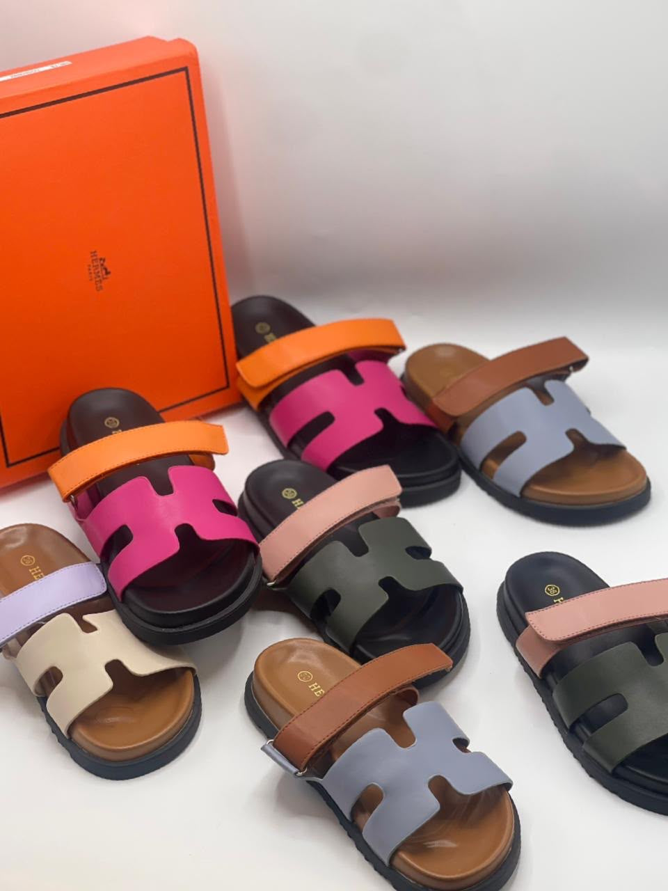 H slipper famous brand slide ( 4 colors )