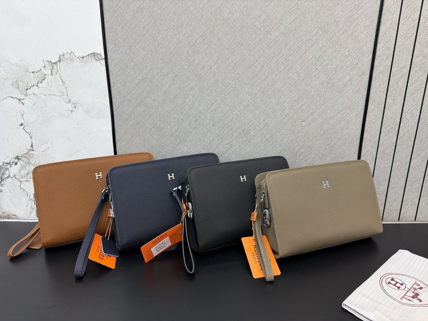 H brand lock pouch unisex  ( 4 colors )