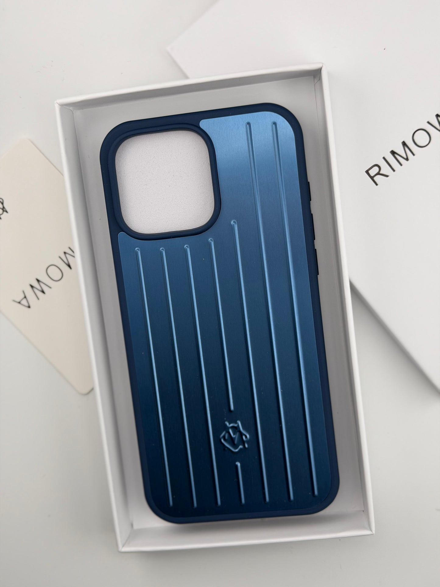 Rimowa iphone 12promax blue color