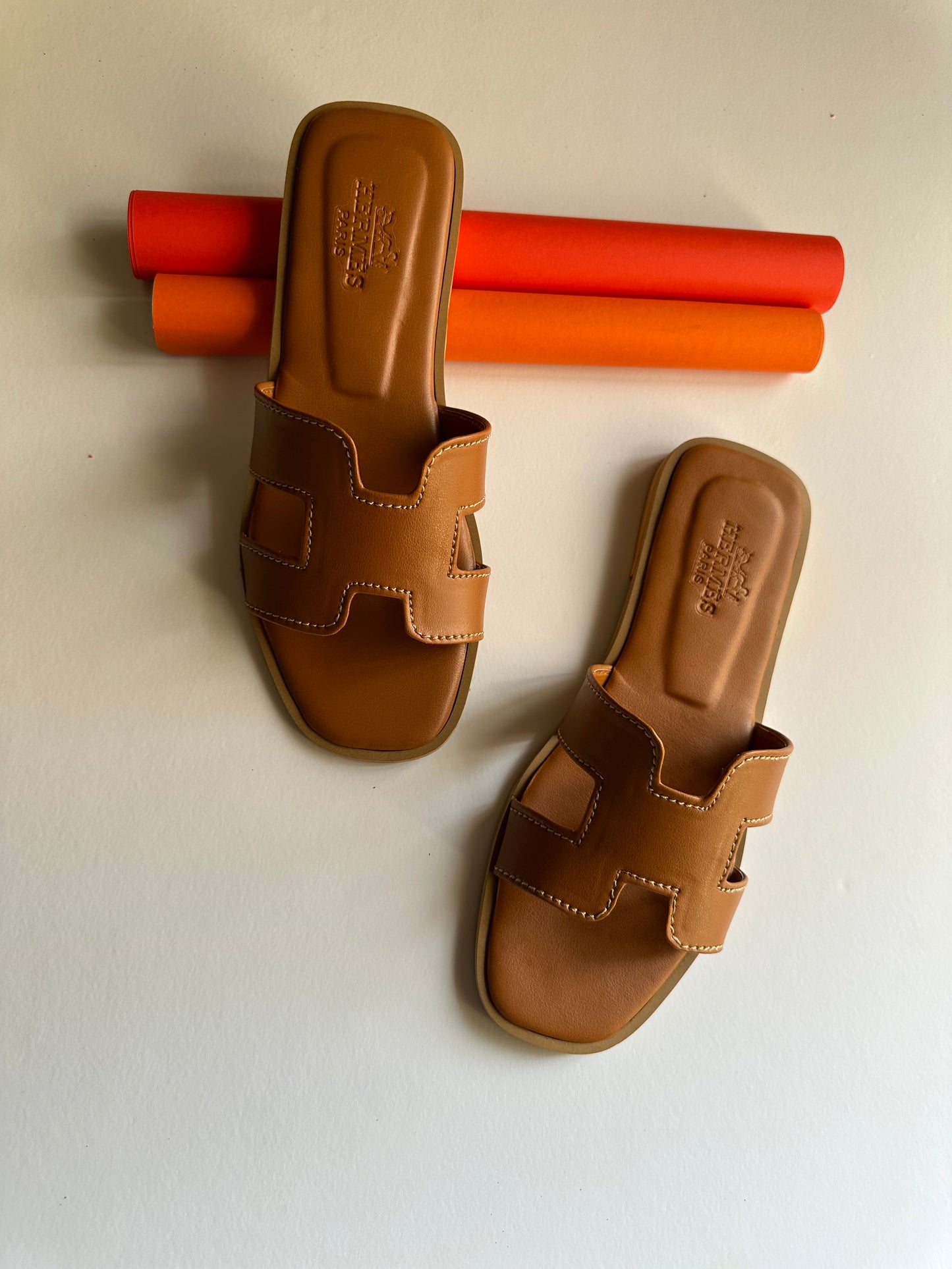 Hermes brown slide