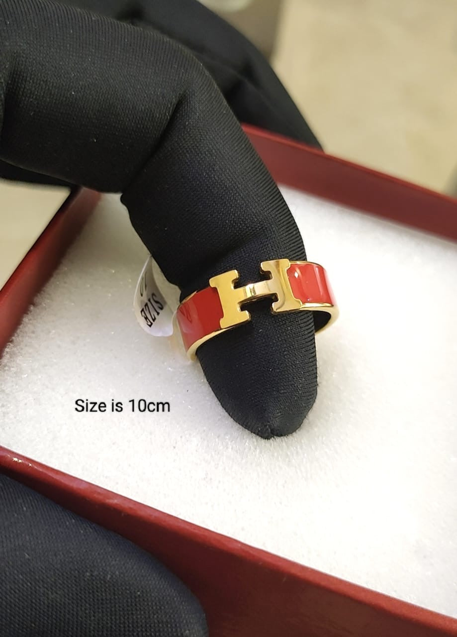 H Design Rrings H brand ring ( 4 colors ) – brandoneoriginals