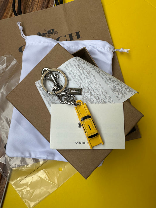 Coach charm keychain
