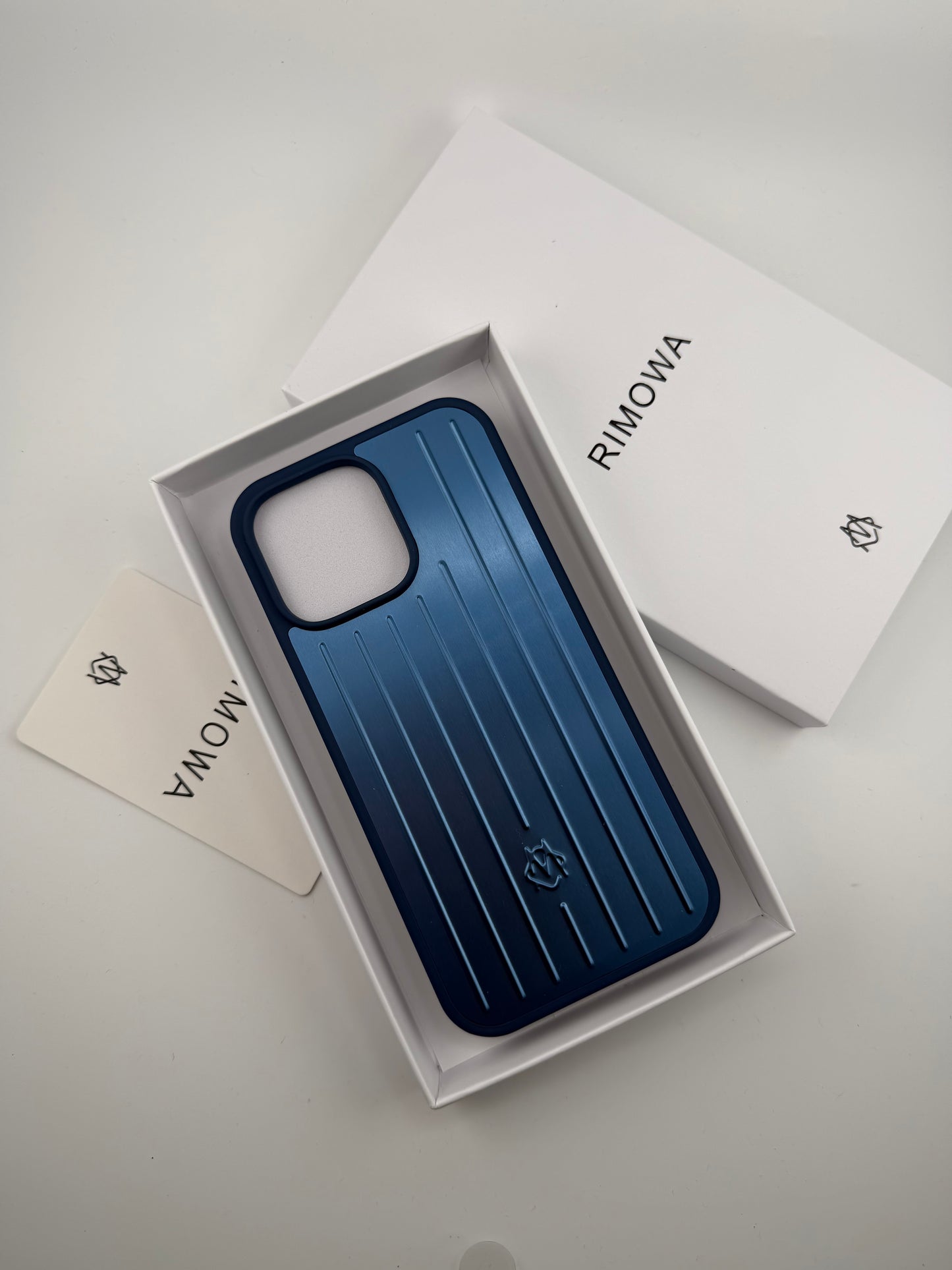 Rimowa iphone 12promax blue color
