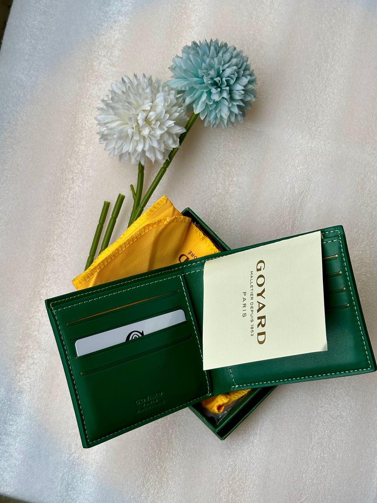 Goyard wallet green