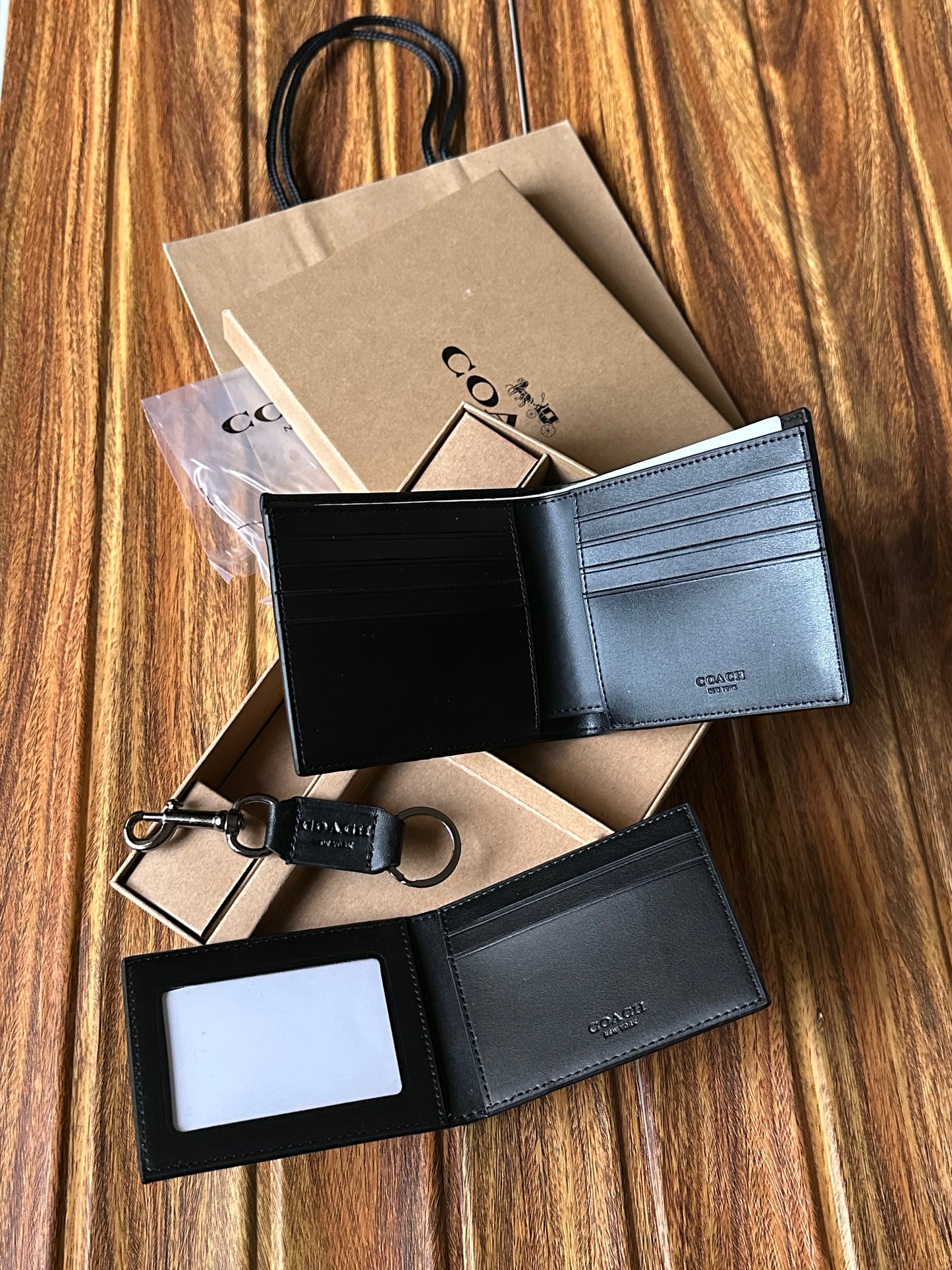 Coach wallet cardholder & keychain