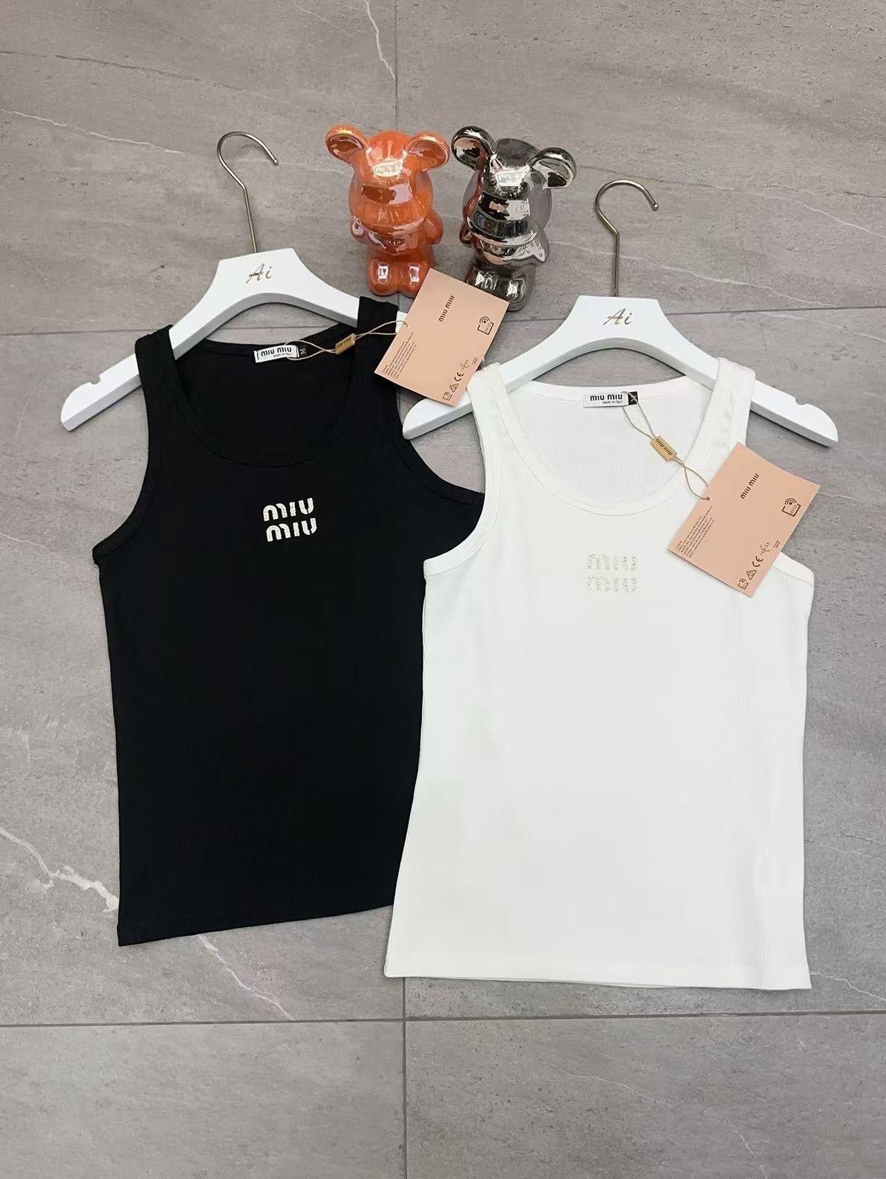 Miu Miu Tank Top ( black & white )