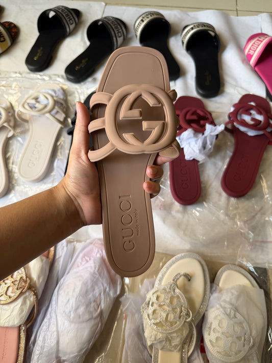 GG slide brown/nude famous brand