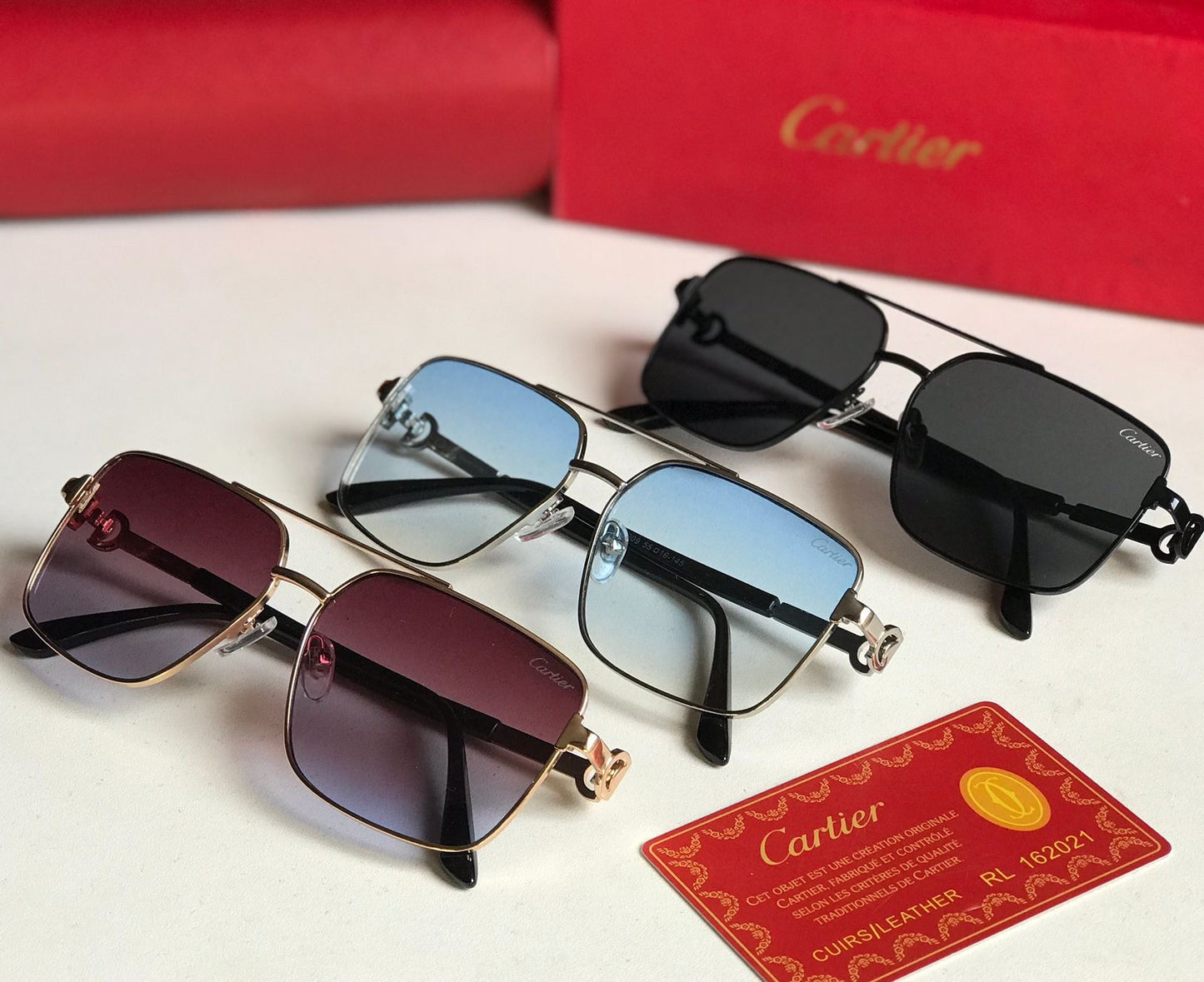 C famous brand sunglasses ( 3 shades )