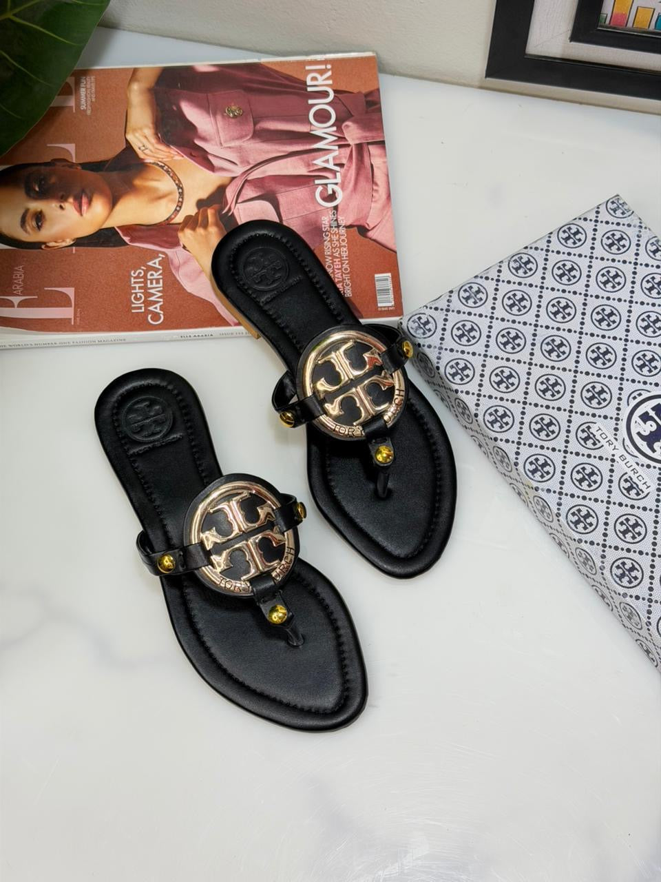 TB slipper famous brand ( black , brown & white color )