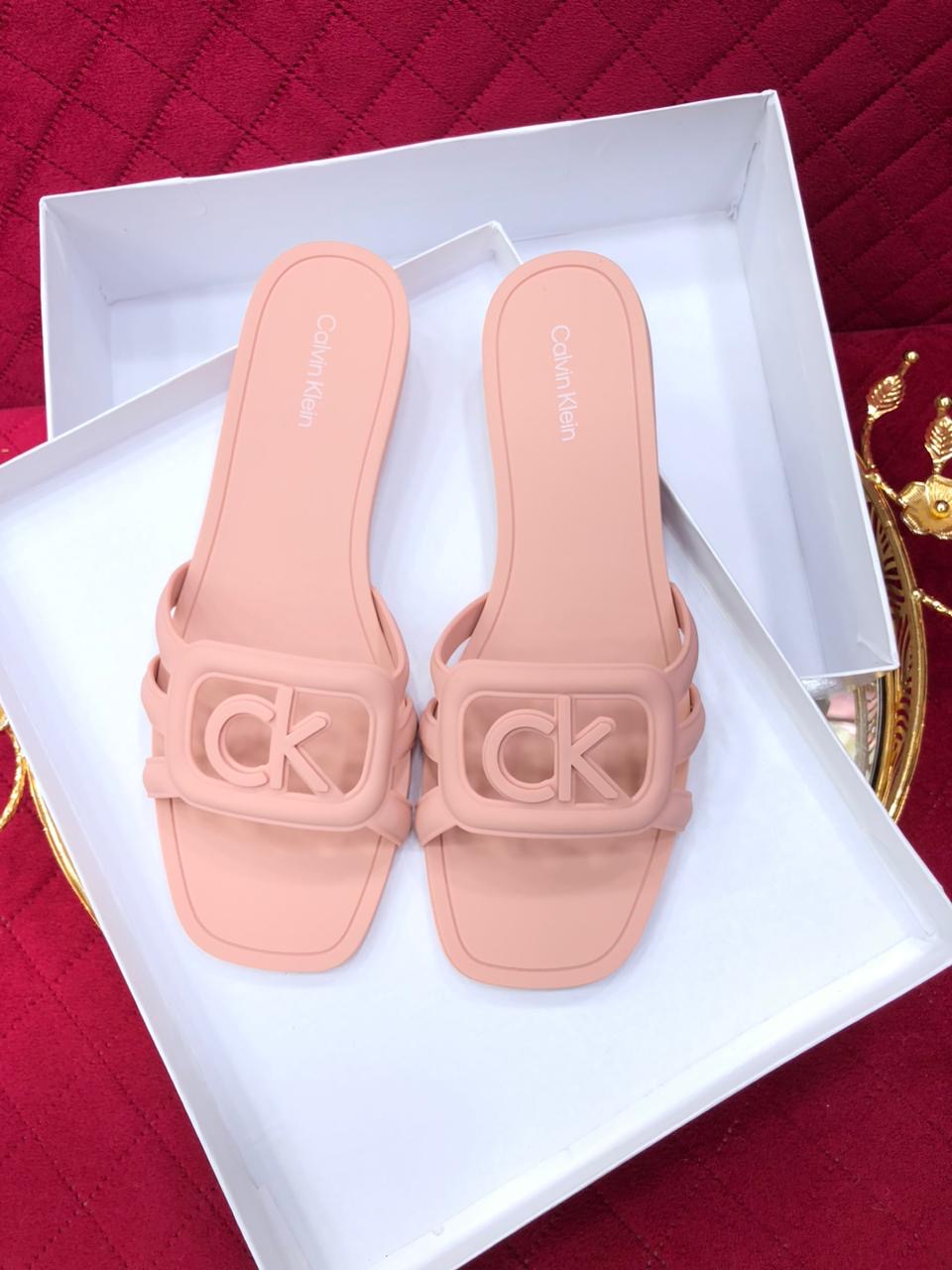 CK slide pink famous brand