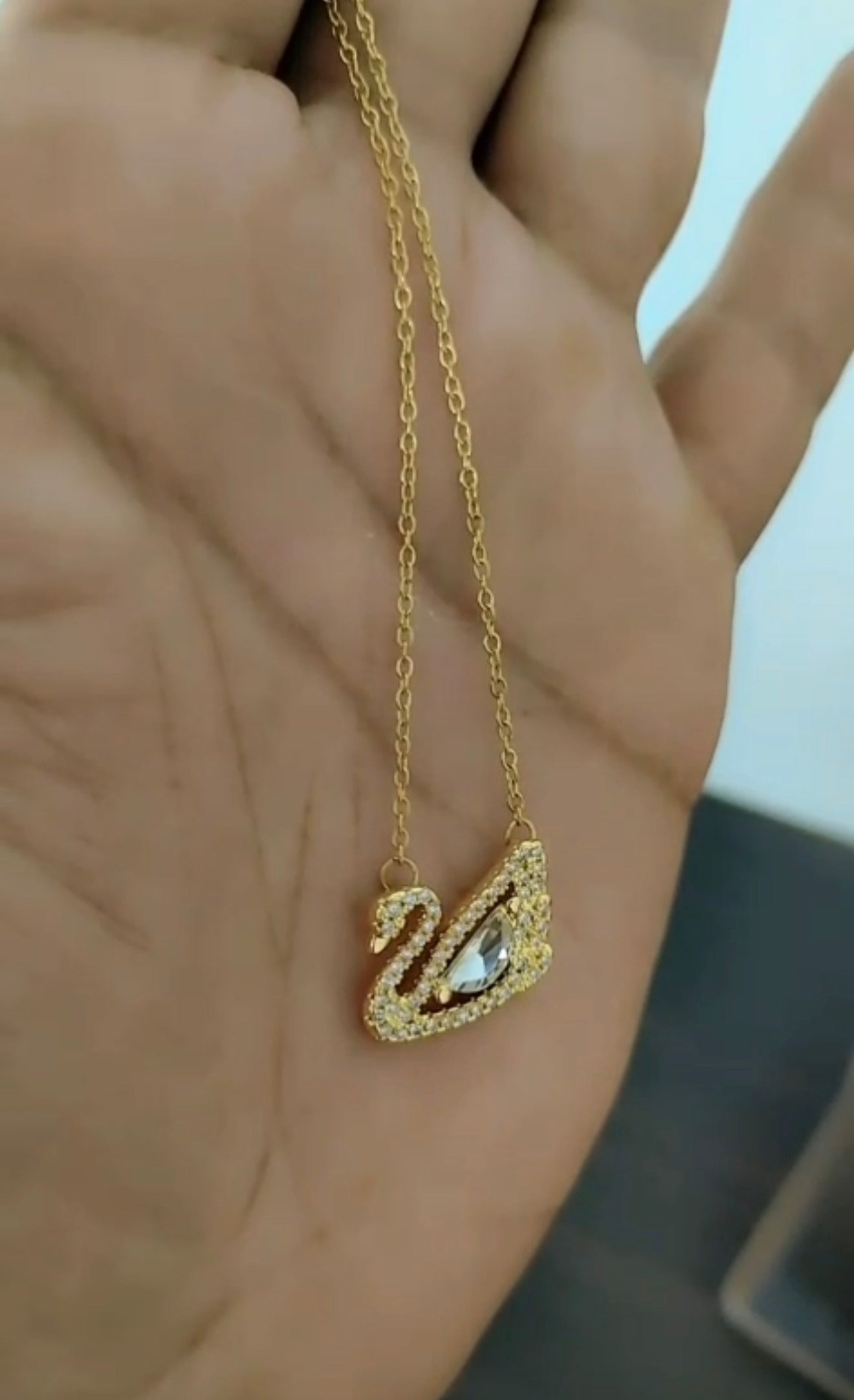 S brand necklace