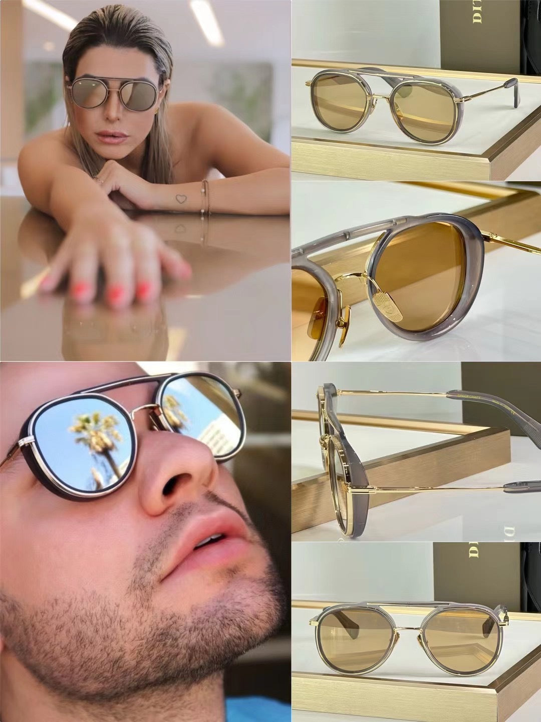 D famous brand sunglasses ( 5 colors shade )