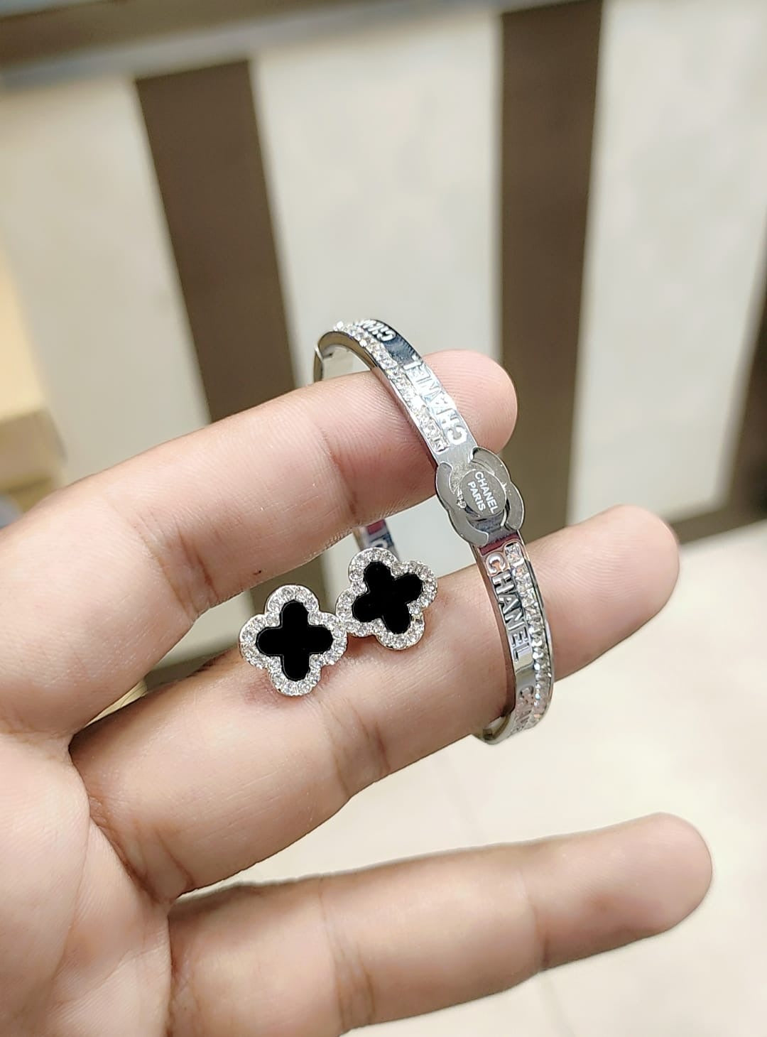 Famous brand bangle & studs ( 15 different brands )