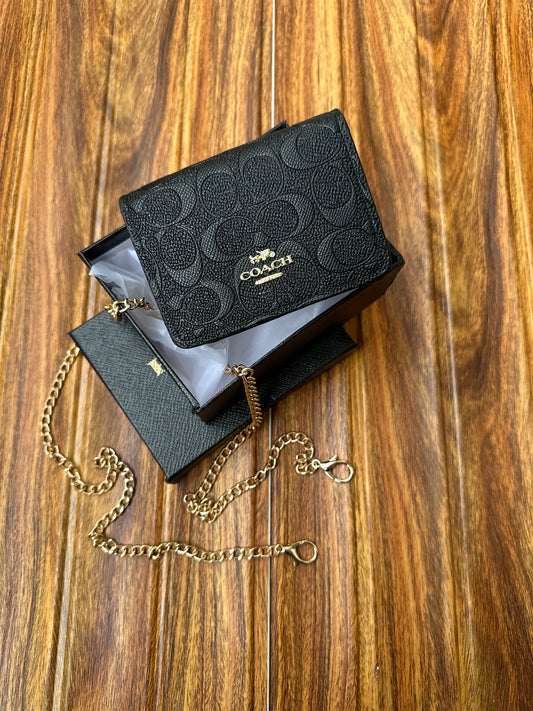 Coach wallet with chain ( remove able chain )