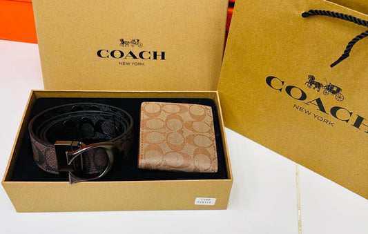 C brand belt & wallet set