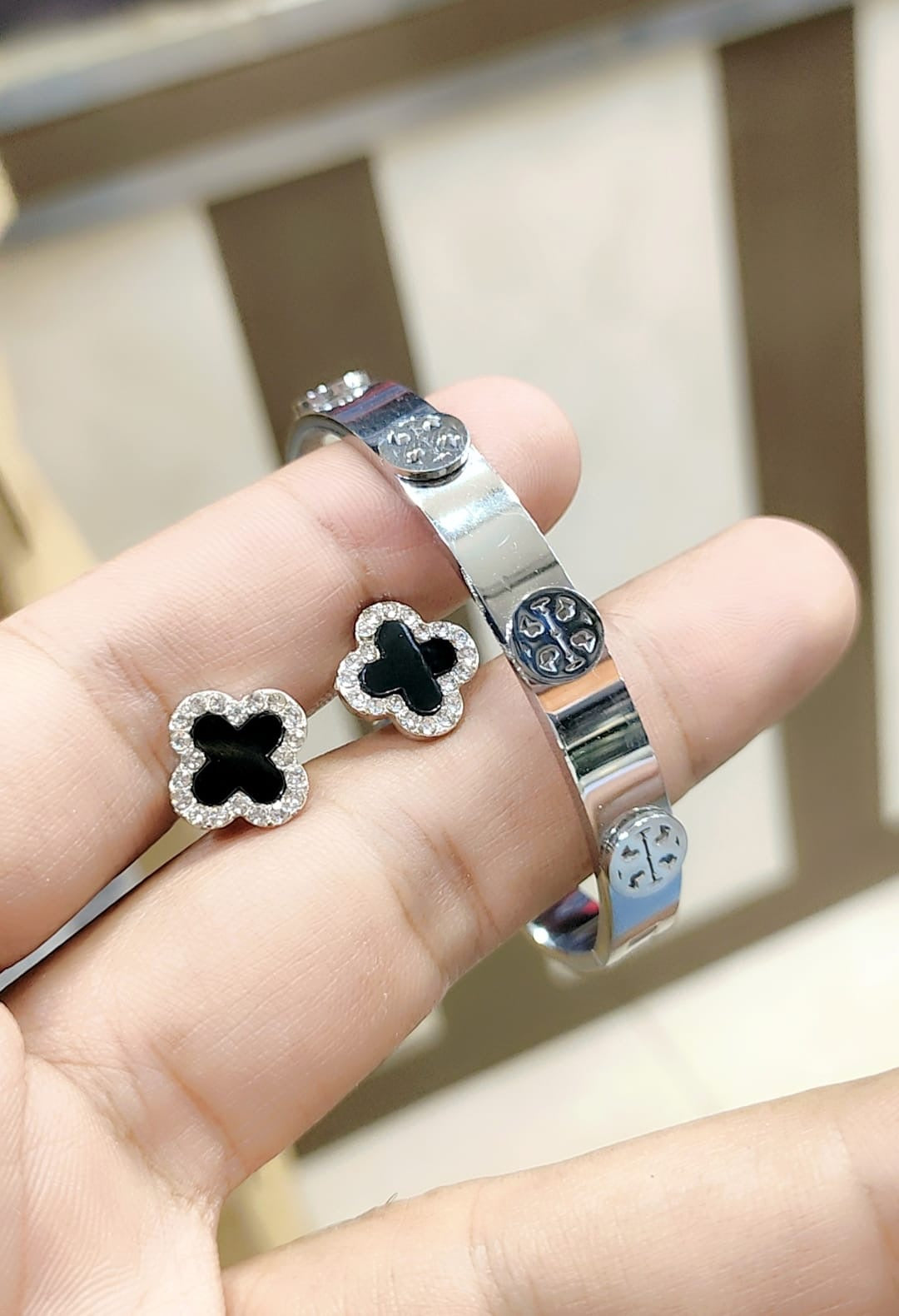 Famous brand bangle & studs ( 15 different brands )