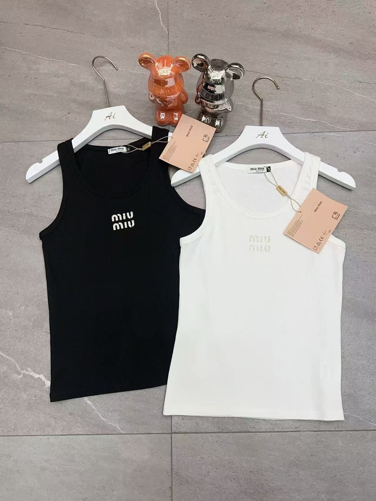 Miu Miu Tank Top ( black & white )