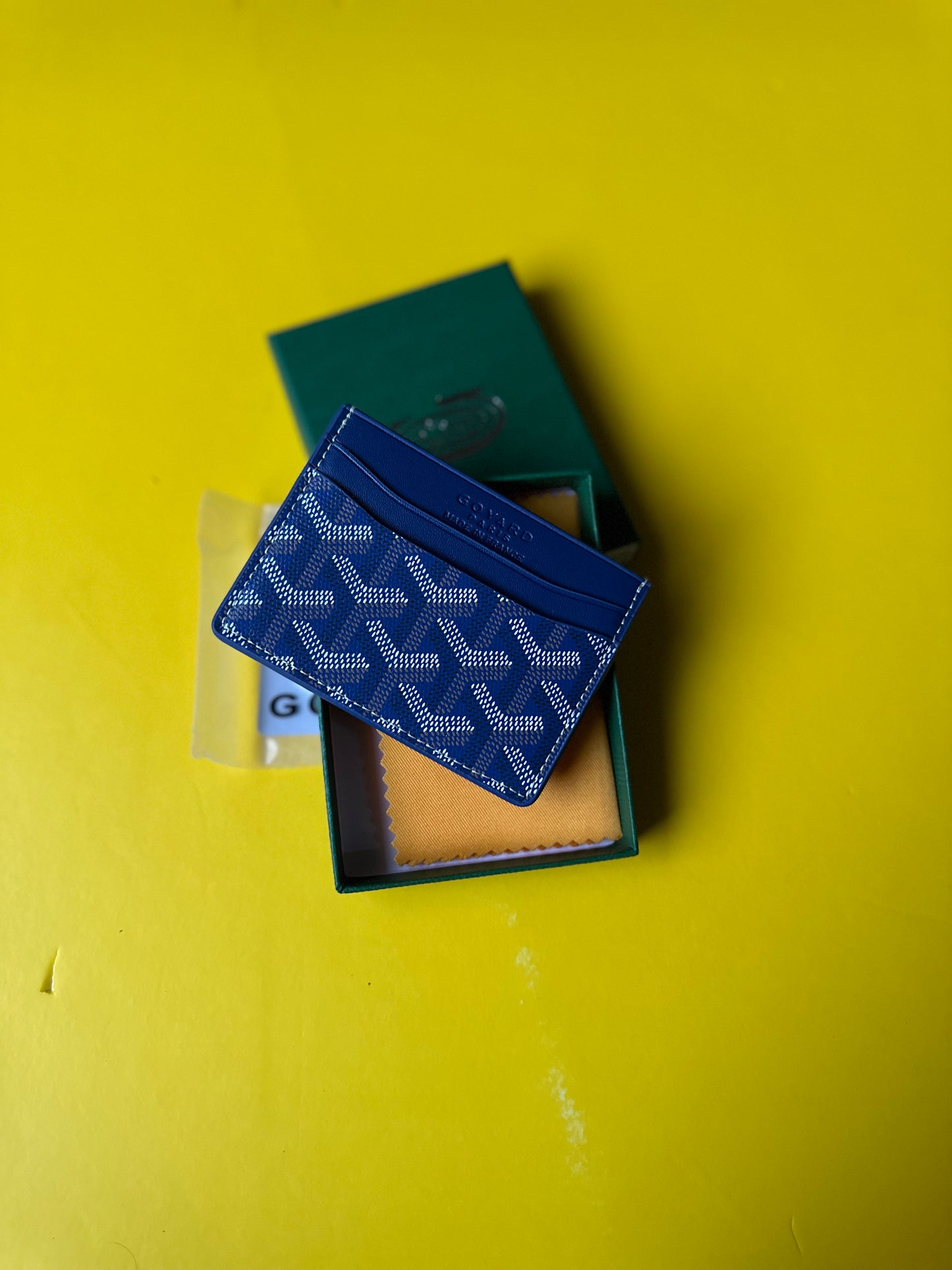 Goyard cardholder blue