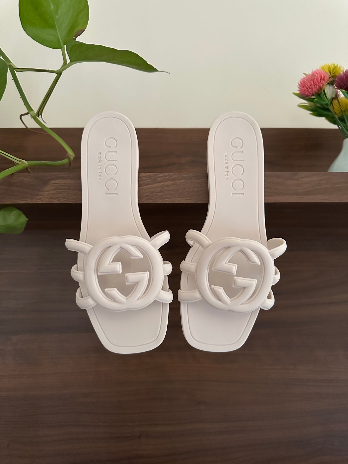 Gucci slide white/beige