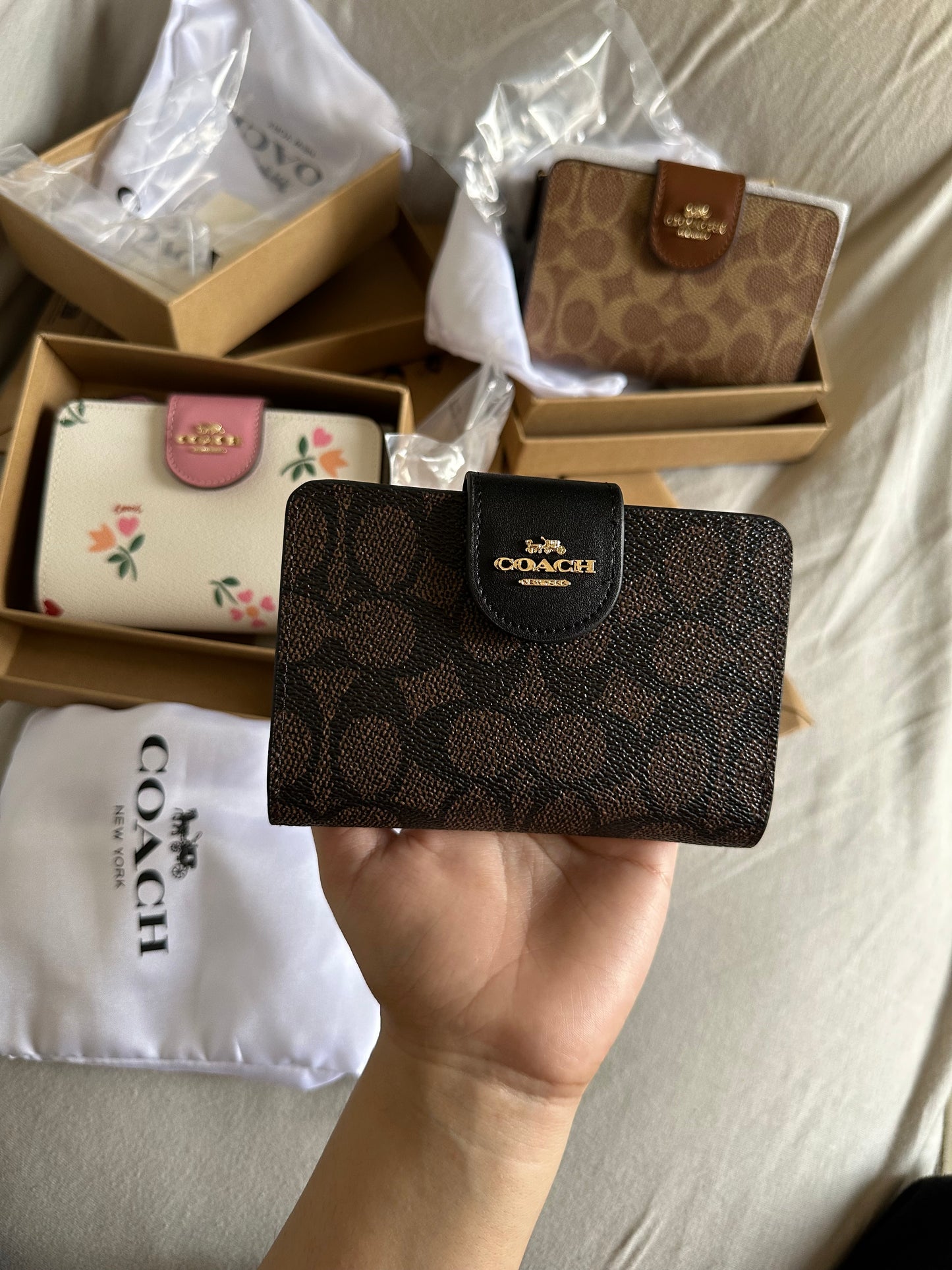 Coach wallet 3 colors