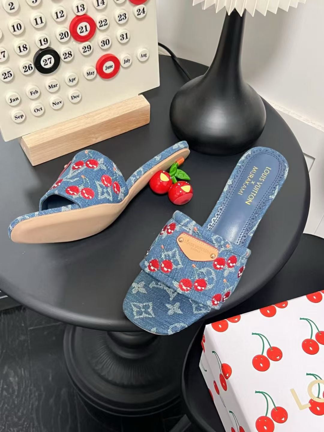 LV cherry heels ( pre order )
