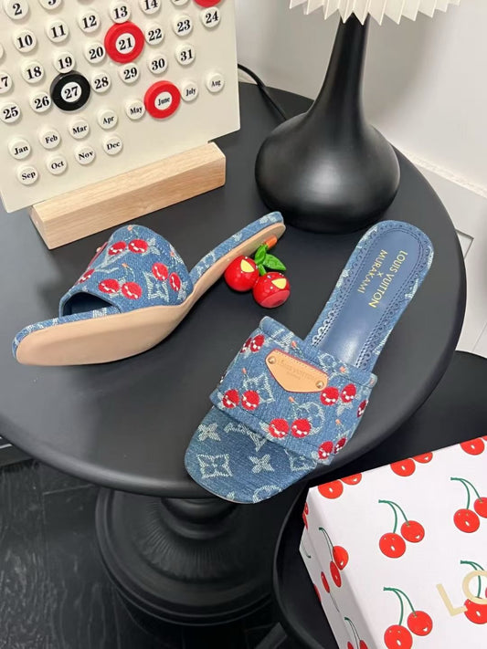LV cherry heels ( pre order )