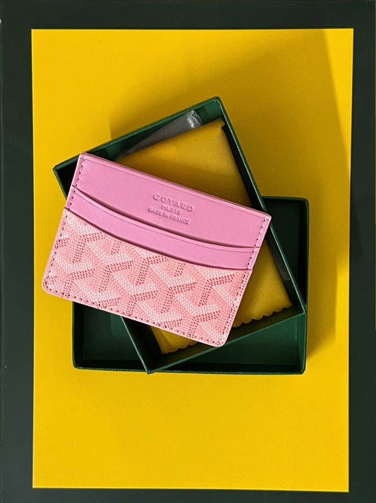 goyard cardholder pink