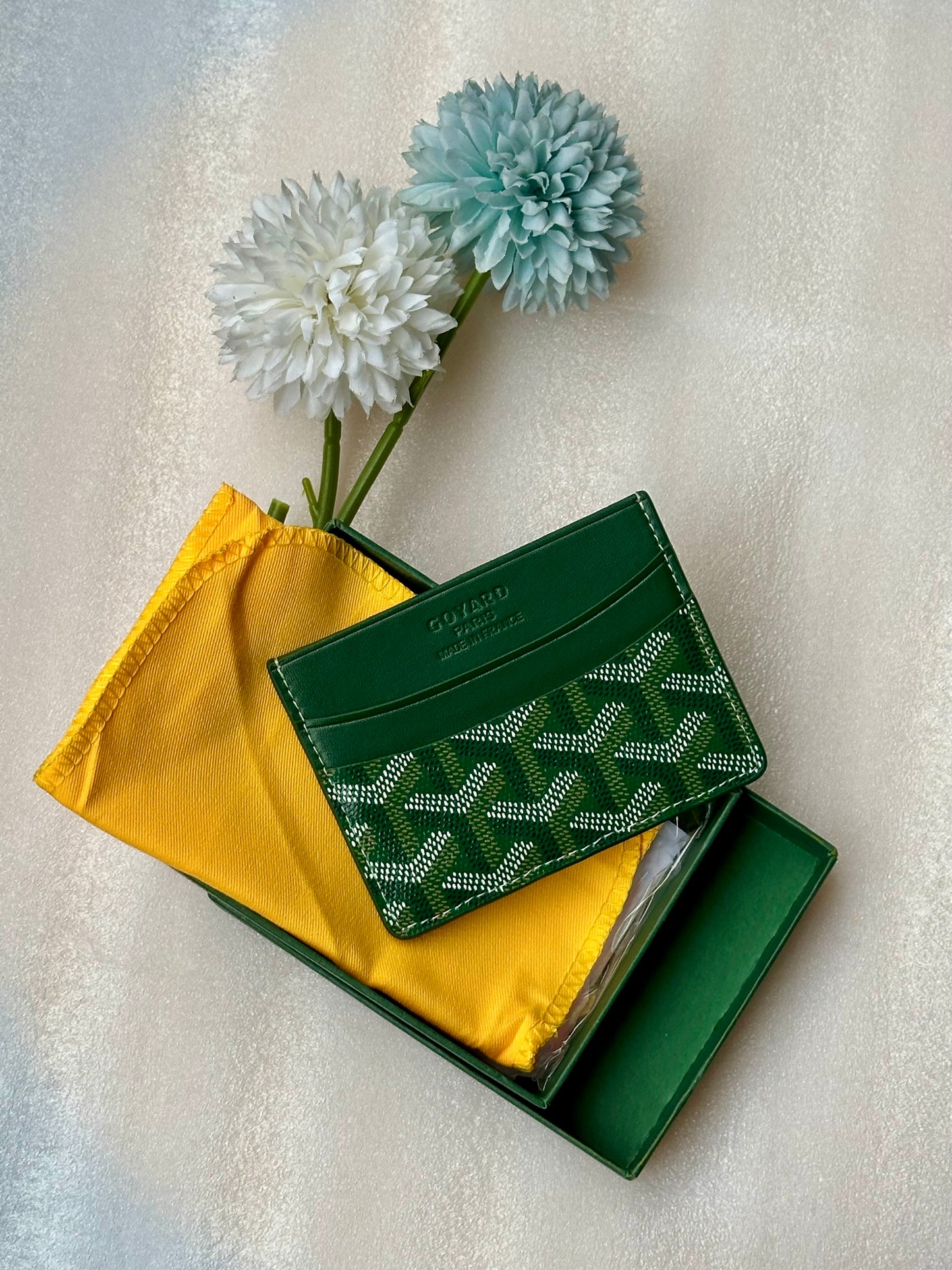 Goyard cardholder green