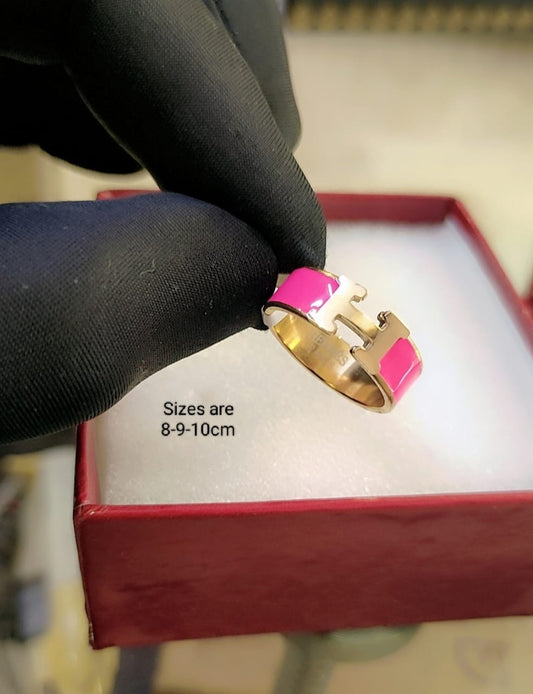 H brand ring ( 4 colors )