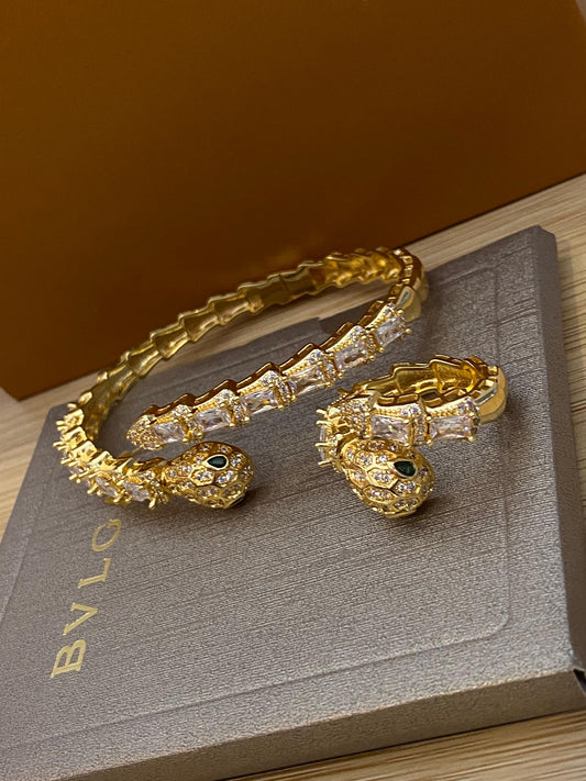 Bvlgari bangle with ring