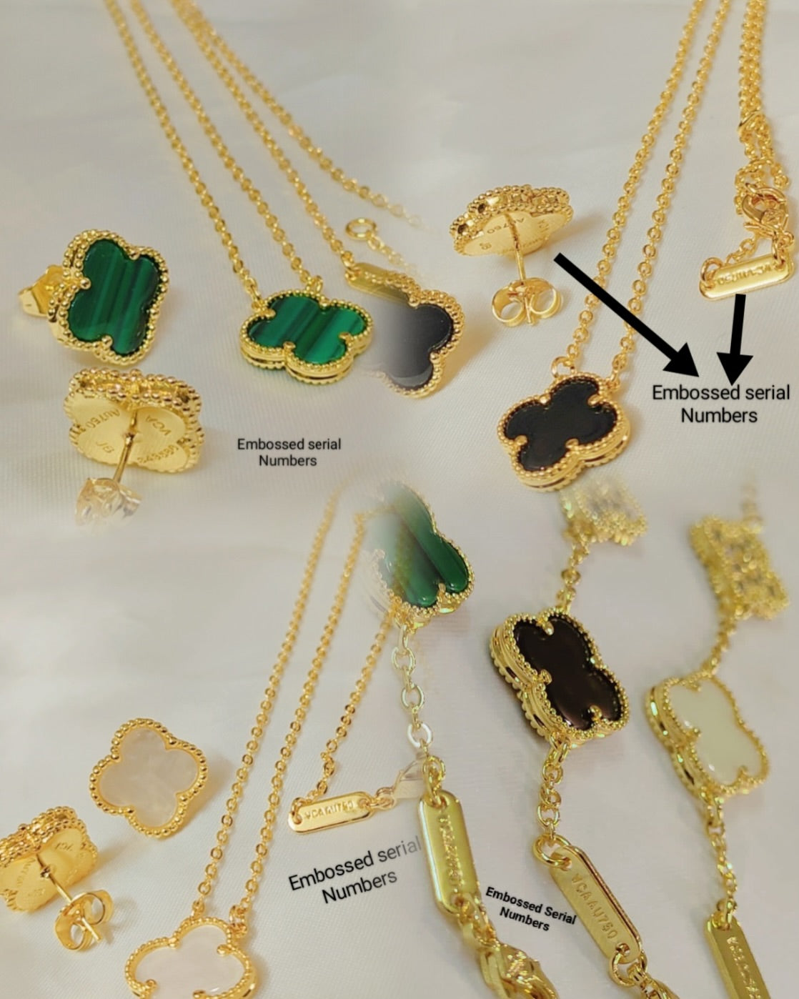 VC necklace & earrings ( 3 colors )