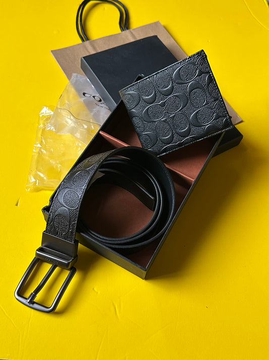 Coach wallet + belt